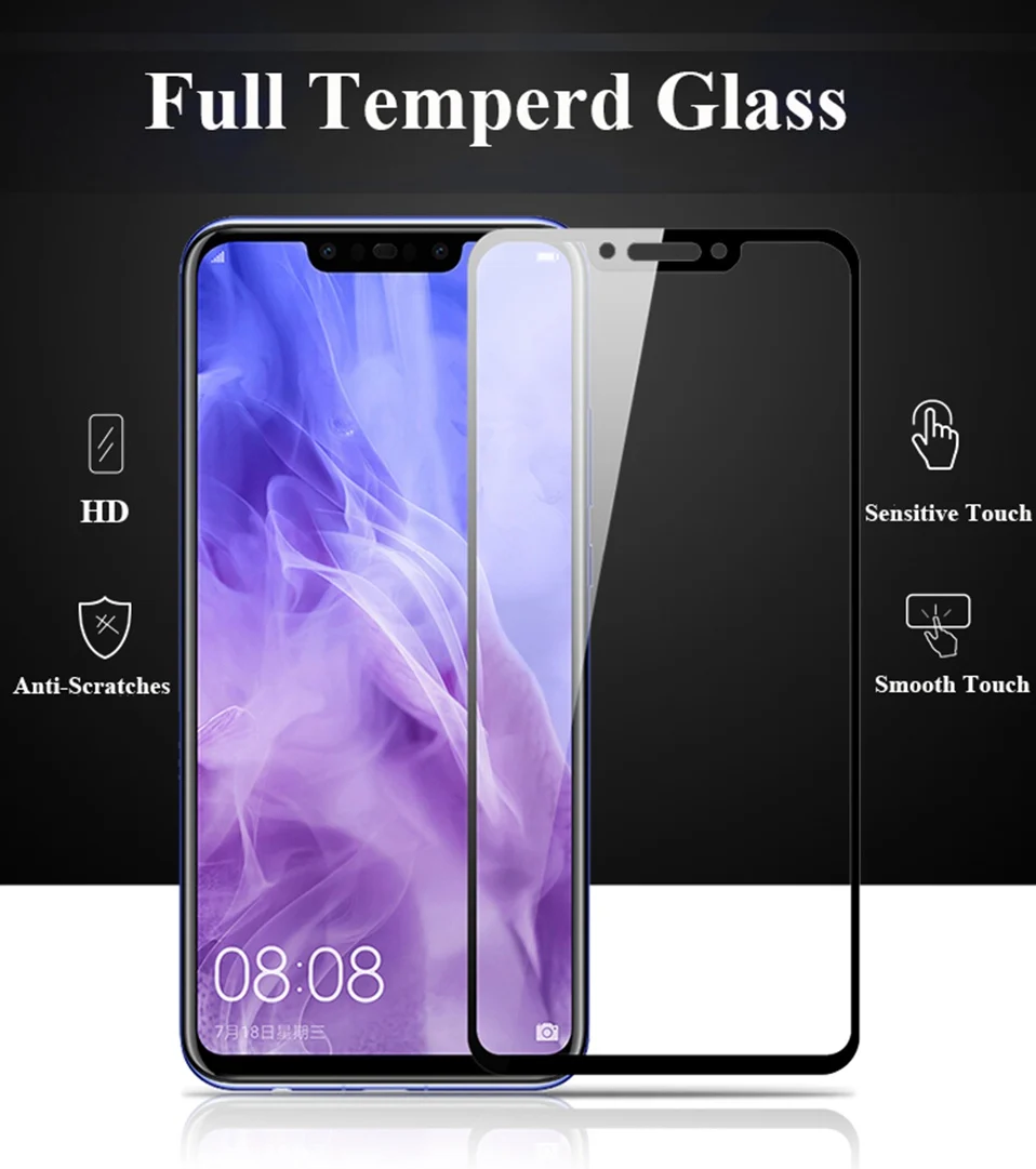 5D Tempered Glass for Huawei Nova 3 3i Screen Protector Y9 Y6 2018 P Smart Glass for Huawei Nova 3i P10 Mate 10 9 P20 Lite Pro (1)