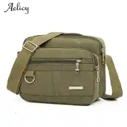 Aelicy бренд 2017 Многофункциональный Для мужчин Сумки-холсты Повседневное путешествия клапанами Для мужчин's сумка Винтаж Для мужчин Messenger