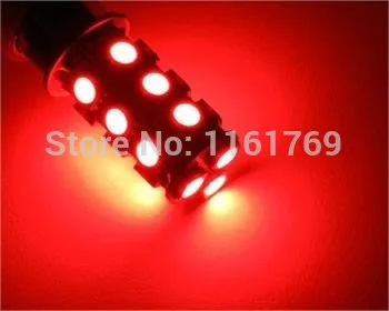 2 шт. Белый 1156 P21W BA15S R10W 18 светодиодный 5050 SMD задний стоп сигнал Бортовой светильник