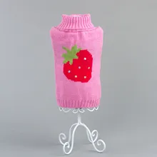 British Style High Necked Dog Winer Sweater Pink Warm Small Pet Clothes xs