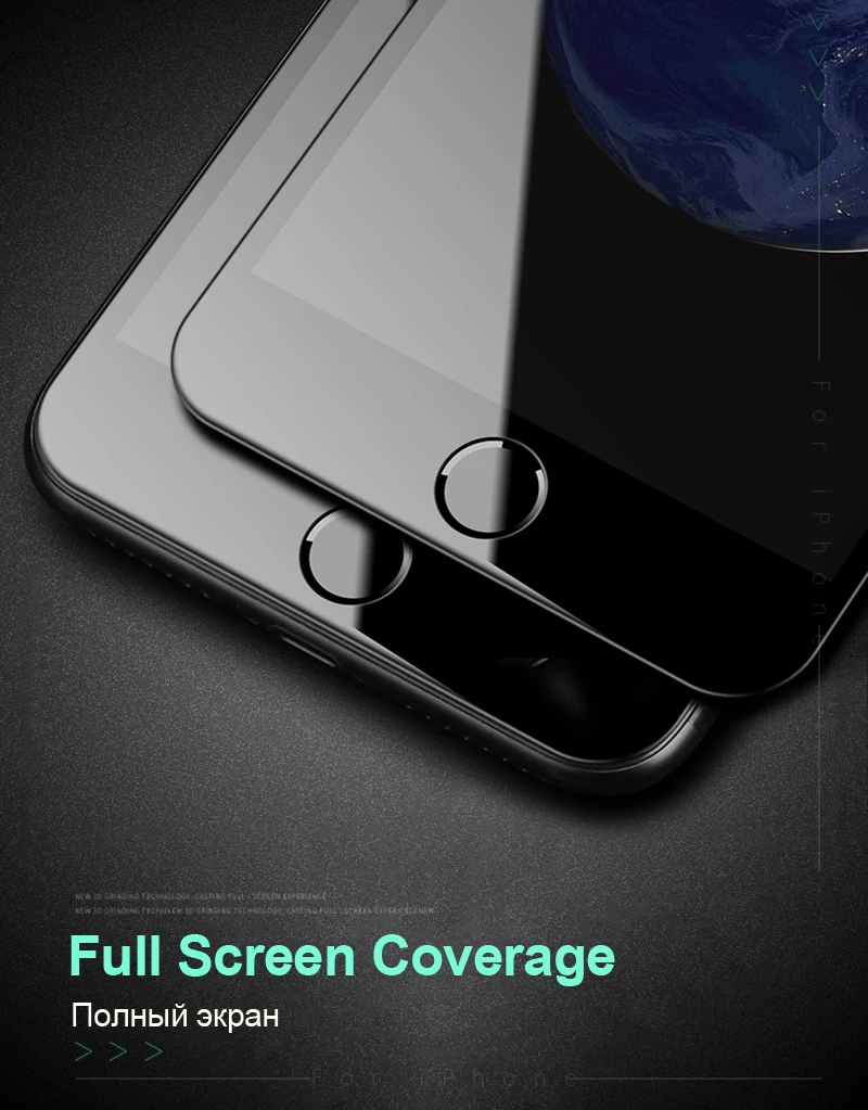 Artisome 4D 0.3mm Tempered Glass For iPhone 6 Glass 6s 7 8 Plus X iPhone 7 Glass iPhone 6 Screen Protector HD Full Cover Film    (1)