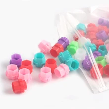 100 шт пластиковые одноразовые микроблейдинг чернила для татуажа чашки в форме сот высокое качество чашки чернил для татуажа колпачки для профессиональной татуировки