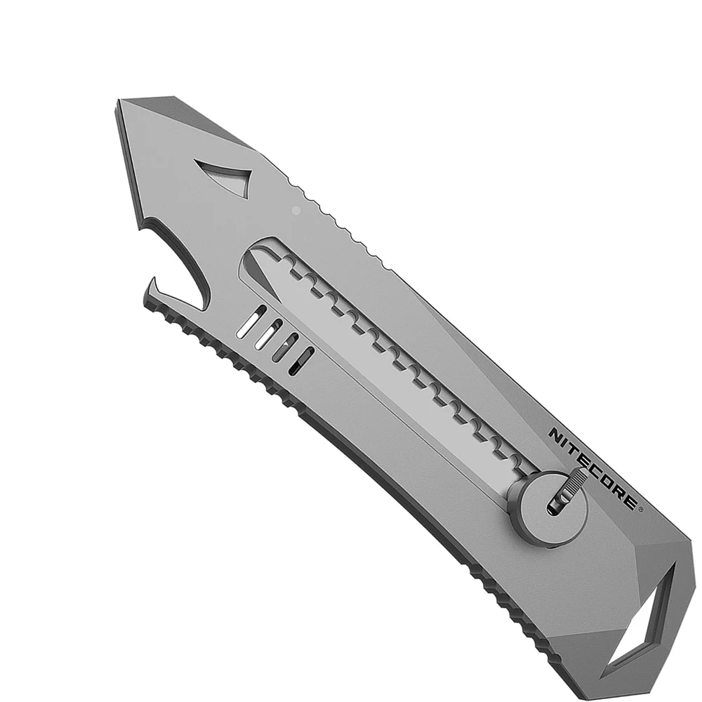 Nitecore NTK10 титановый нож для самозащиты многофункциональный выдвижной открытый охотничий кемпинг рыбалка EDC Инструменты серебро