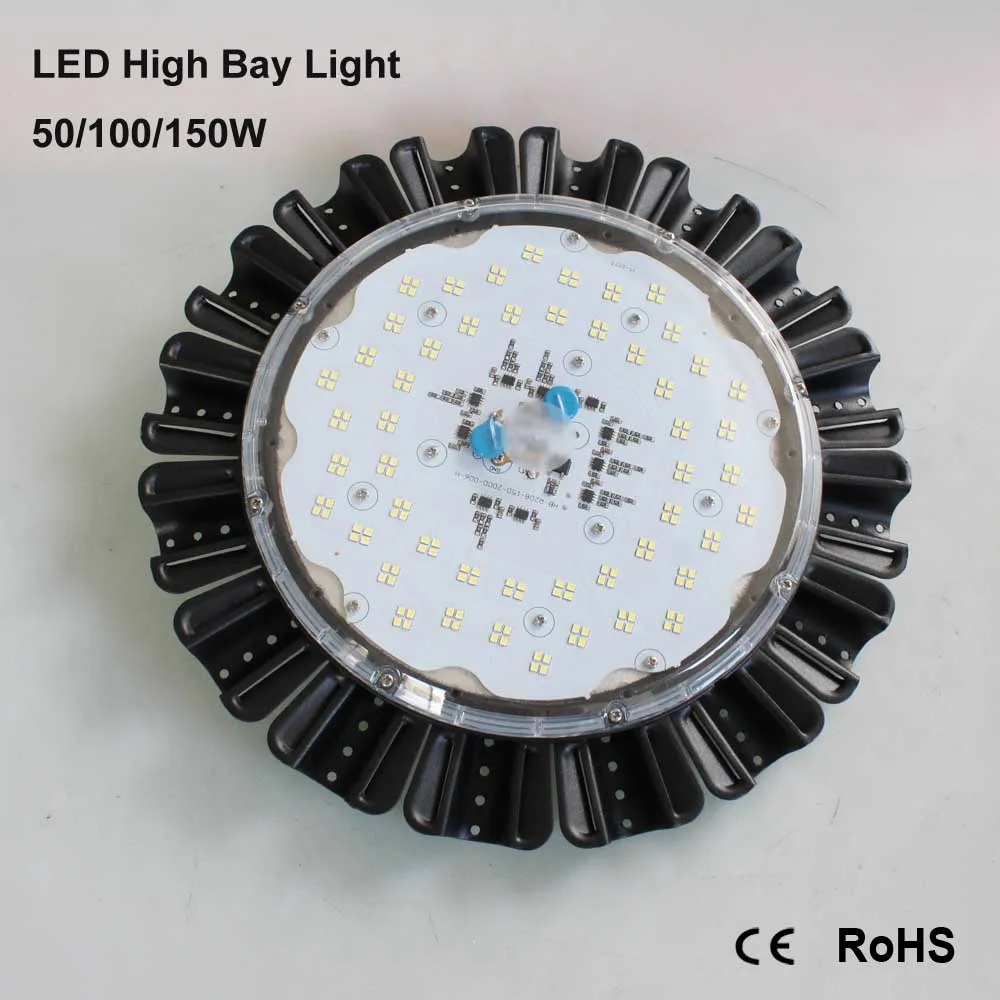 Powerful 50W IP65 Waterproof LED High Bay Light Day White Extremely Bright For Industrial Commercial Lighting Use | Освещение