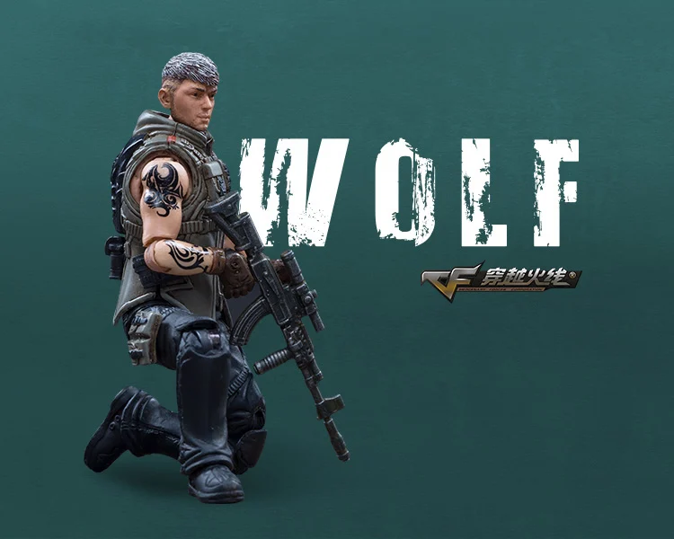 JOYTOY 1/18 фигурка CF защита Волк и клинок солдат - Цвет: Wolf