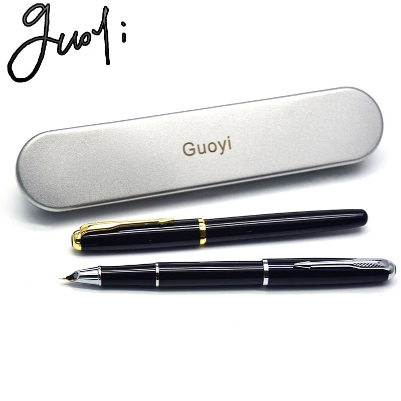 Guoyi A300 50 шт. чернила перьевая ручка 0 5 мм металлический high end деловая для офиса