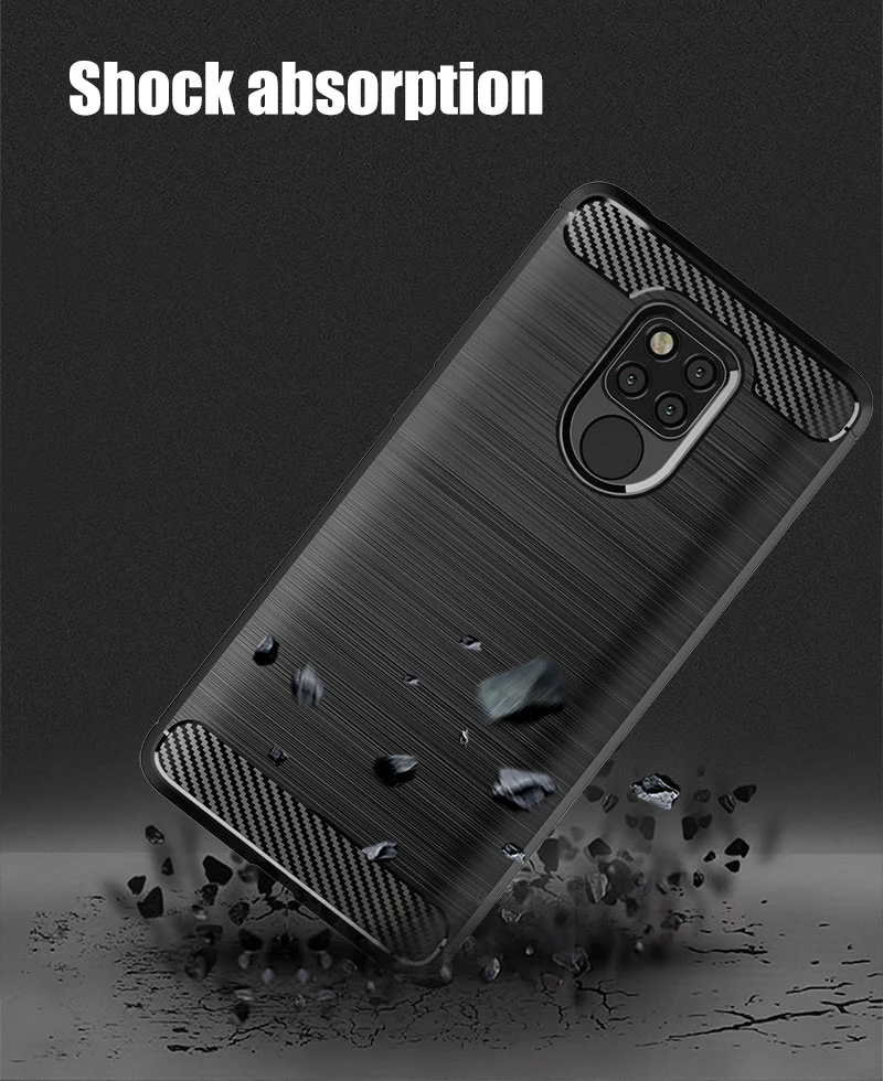 For Huawei Mate 20 Lite Case Armor Carbon Fiber Brushed Soft Cover For Huawei Mate 20 Pro X Mate20 ShockProof Phone Cases Shell (9)