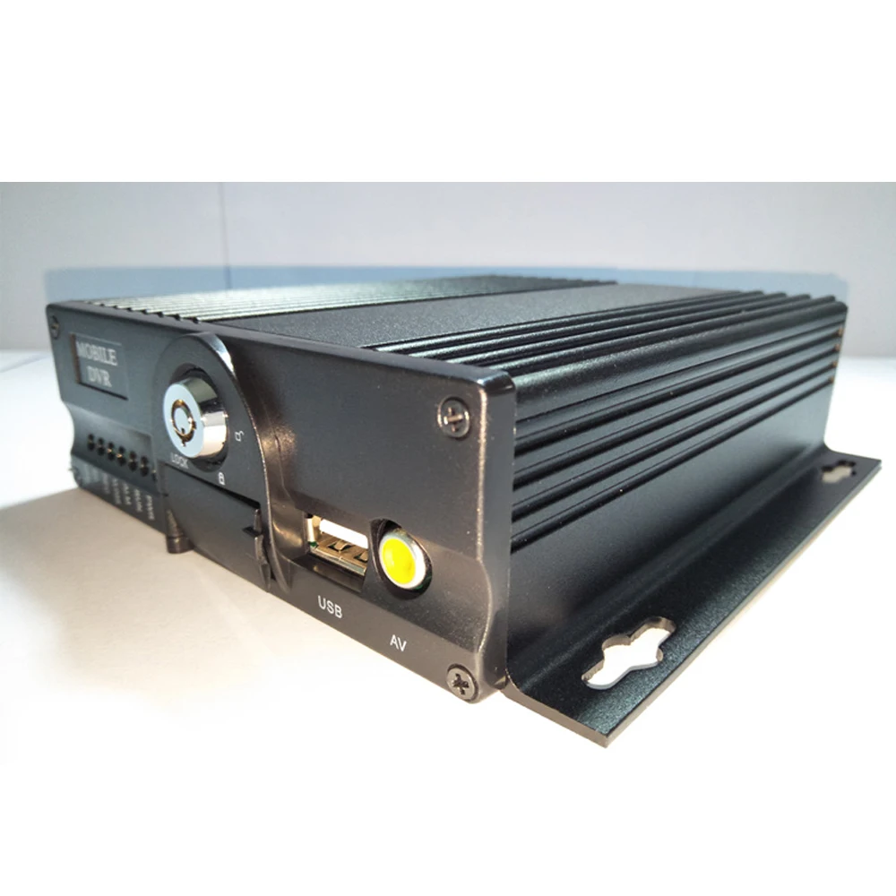 Support 4 channels audio input AHD 4CH Double SD Card Mobile DVR bus/school bus/bus high definition support Chinese (Traditional