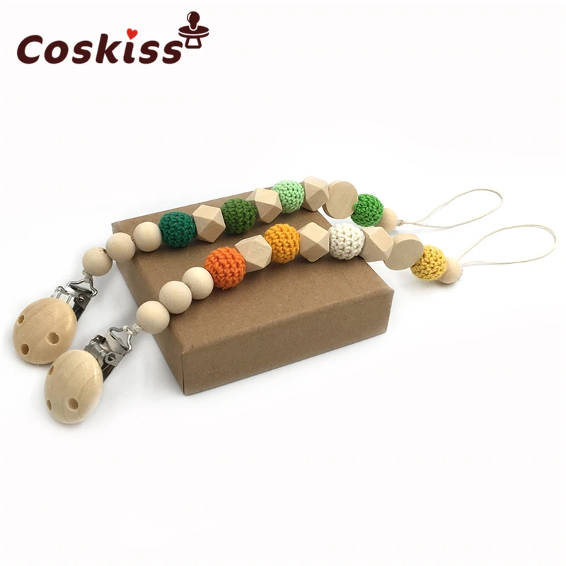 wood and silk teether