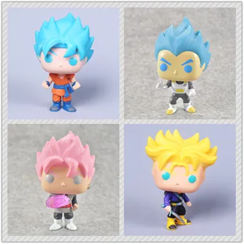 

4 NEW Style Dragon ball Z figure Super Saiyan Trunks Goku Black Super Vol. 2 PVC Action Figure Model Toys