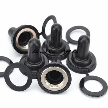 

1000Pcs Toggle Switch Waterproof Rubber Resistance Cover Dust Cap Boot Black Rocker Toggle Button 12MM H4470