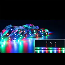 1 шт. 5 м 300 светодиоды Водонепроницаемый RGB свет 3528 гибкая освещения строка лента лампа украшение дома лампа