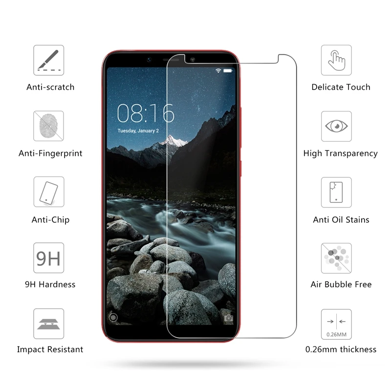 2.5D 0,26 мм 9H Pre mi um закаленное стекло для Xiaomi mi A2(mi 6X) Защитная пленка для экрана для Xiaomi mi A2 5,99 дюйма