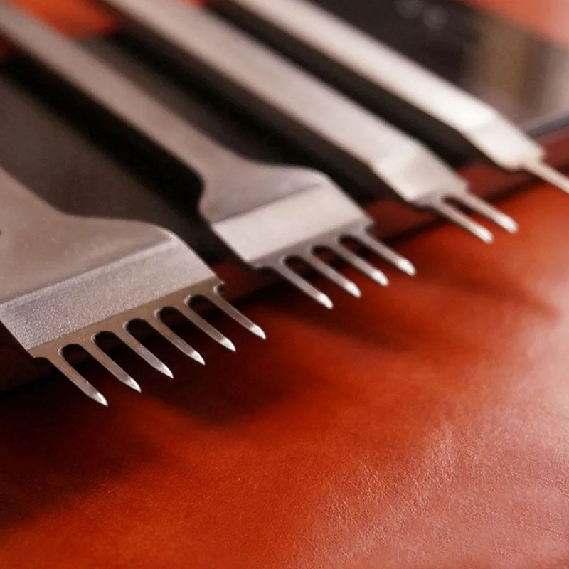 

Leather Craft Tool Set Stainless Steel Hole Chisel Graving Stitching Punch Tools Kit TSH Shop