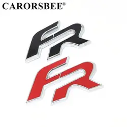 Черный, красный FR Металл Грузовик Боковые окна эмблема-наклейка на автомобиль знак для Seat Leon FR + Cupra Ibiza Altea Exeo авто аксессуары