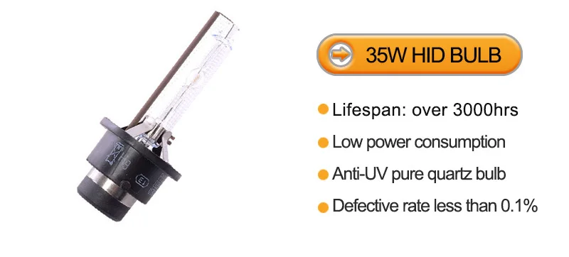 Одна пара 35 Вт ксеноновая D2S HID лампа 4300K 5000K 6000K 8000K d2s металлическая основа ксеноновая лампа автомобильная фара Замена