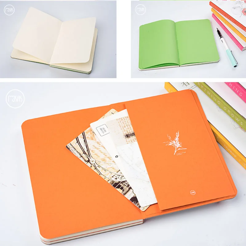 Cadernos desenho bonito straps escola notebook Pages : 160 Pages Blank White Paper+32 Pages Color Paper