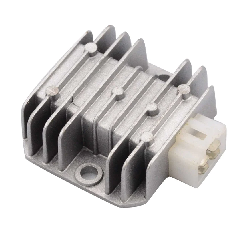 

4-pin Silver Gray Voltage Regulator for CG 125cc-250cc ATV, Dirt Bike & Go Kart