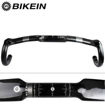 

BIKEIN 2017 Full UD Carbon Cycling Road Bicycle Handlebar 400/420/440mm Glossy Black Bent Bar Bicycle Parts Ultralight 220g