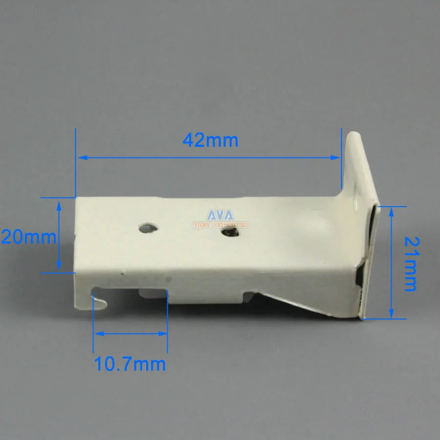 20 Pieces L Shape Curtain Track Bracket Curtain Track Brace 42x20x21mm