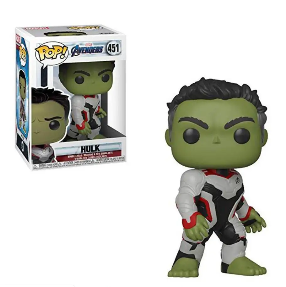 FUNKO POP Marvel Мстители 4 Халк Черная Вдова райтеон виниловая кукла Фигурки Коллекционная модель игрушки для подарка - Цвет: Box