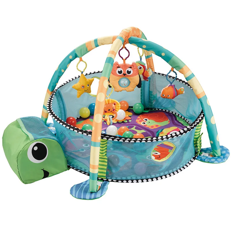  Baby Developing Gym Playmat Baby Activity Gym Turtle Design Balls included