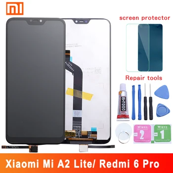 

5.84" AAA Quality IPS LCD+Frame For Xiaomi Mi A2 Lite LCD Display Screen Replacement For Redmi 6 Pro LCD 2280*1080 Resolution