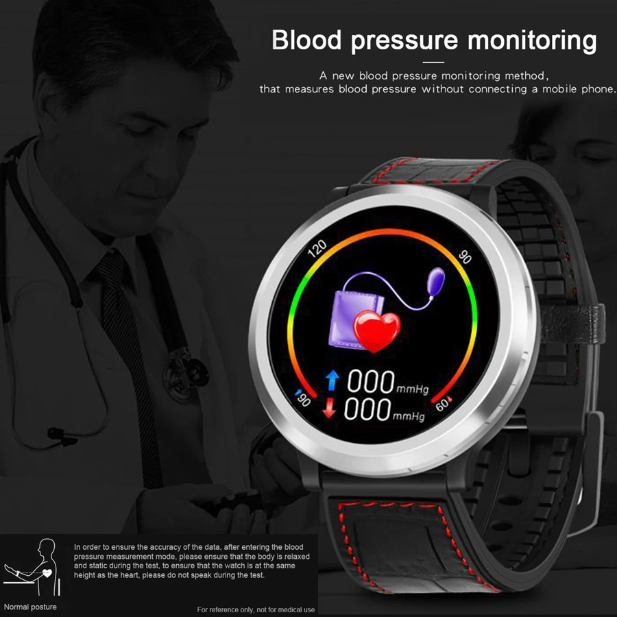 

Smart Bracelet Digital Heart Rate Blood Pressure Monitor Pedometer Smart Watch Round Screen Sleep Health Monitoring Smartwatch