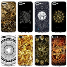 Vintage Watch with Mechanism slim silicone TPU Soft phone case For iPhone X 8 8plus 7 7plus 6 6s plus 5 5s 5c SE 4 4s