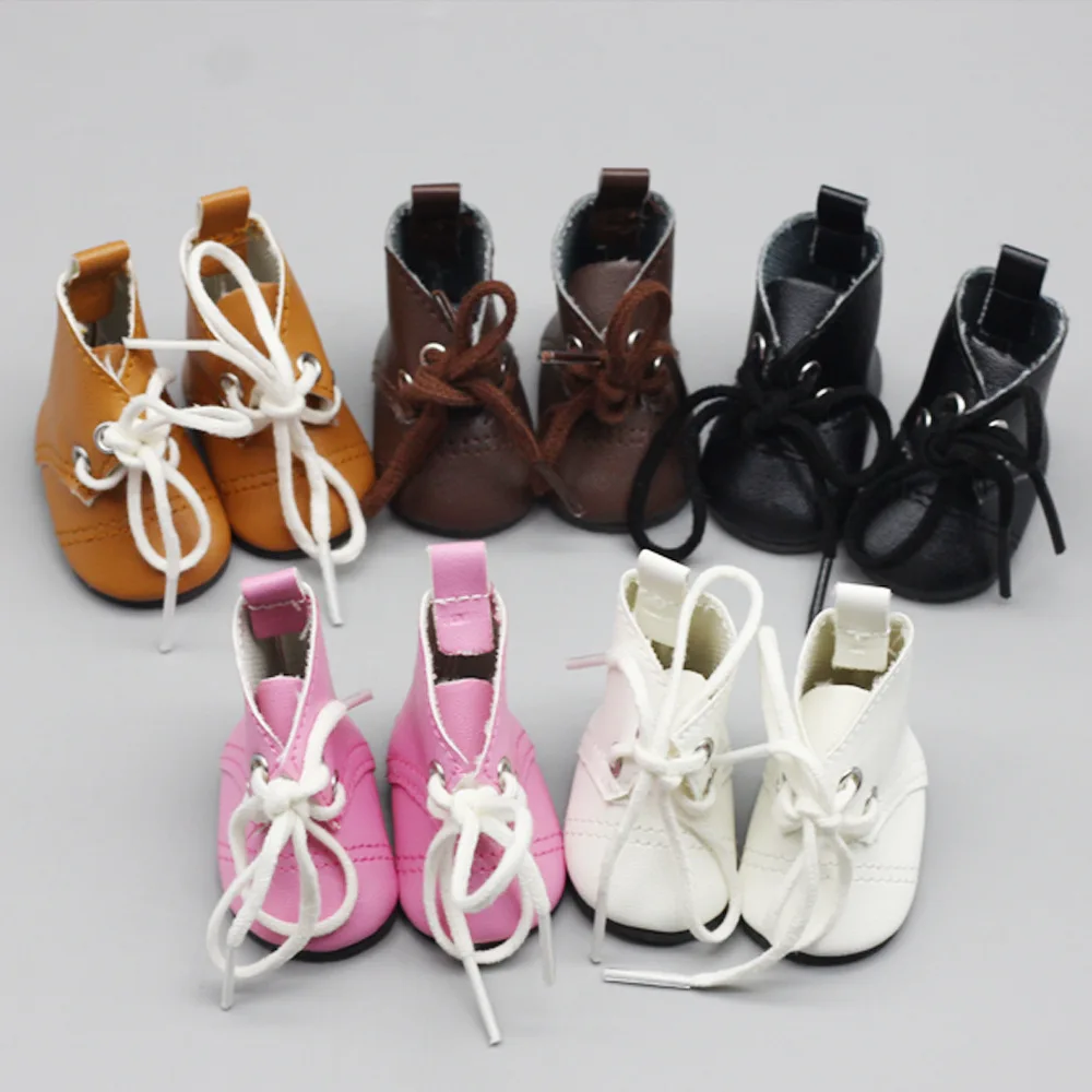 1 пара милых кукольных туфель из искусственной кожи(5 см) очаровательные вечерние туфли с ремешком на щиколотке из искусственной кожи для 1/6 года; аксессуары для кукольной одежды