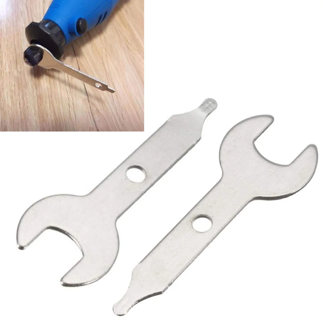 

2pcs Black Nut Spanner 3/8 Inch Collet Wrench Key Rotary Tool for Dremel Craft