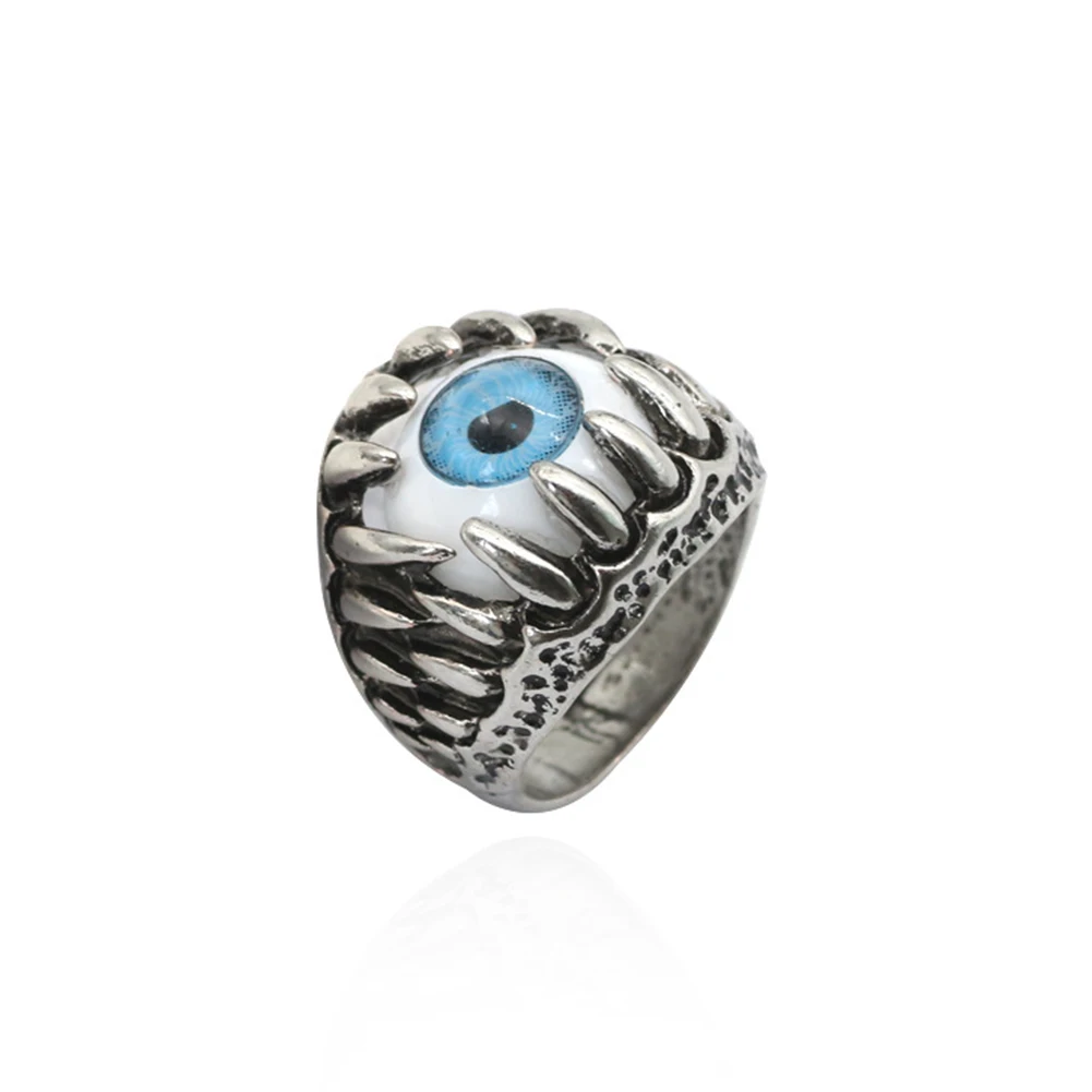 

New Gothic Dragon Claw Evil Eye Men Stainless Steel Ring bague homme Jewelry Size 8 9 10 11 Party Punk