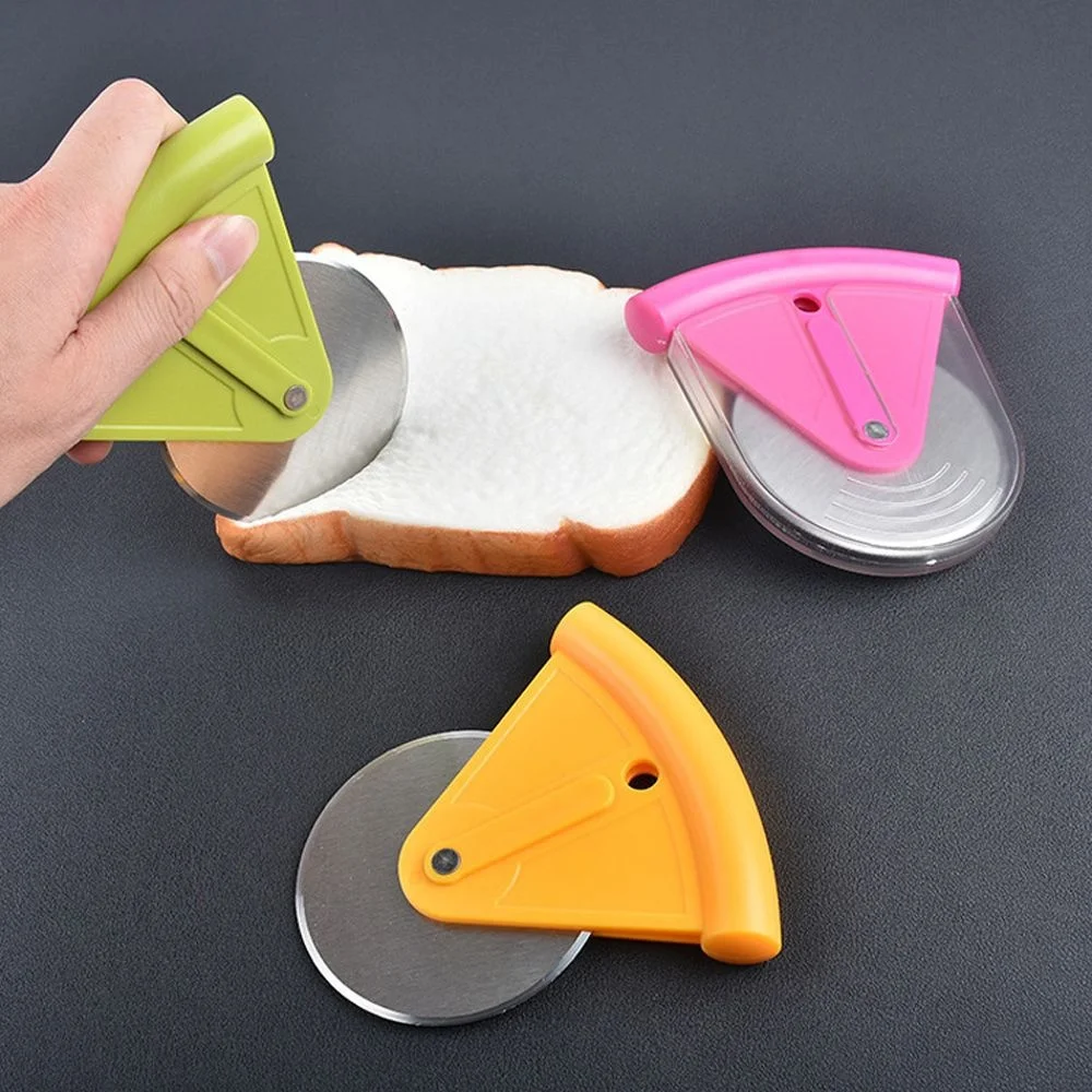 1pc Mini Round Shape Pizza Cutter Wheels Pizza Knife Stainless Steel Dining Accessories Home Kitchen Slicer Baking Tools (3)