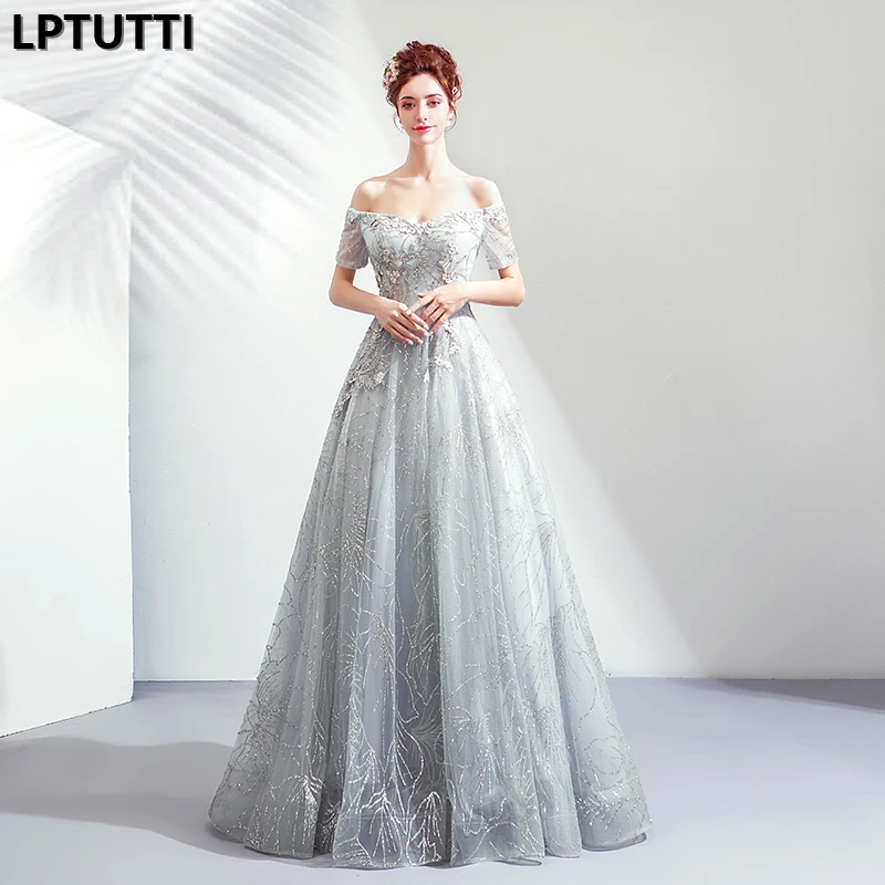 

LPTUTTI Embroidery Sequin New For Women Elegant Date Ceremony Party Prom Gown Formal Gala Events Luxury Long Evening Dresses