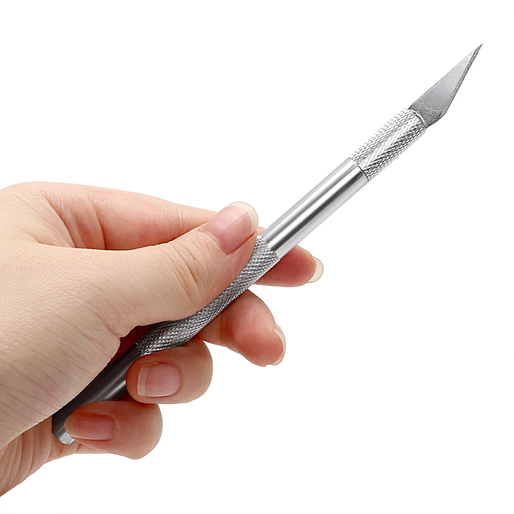 DIYWORK 6 лезвия, ремесло произведение искусства режущий нож DIY резьба скульптурные Ножи Нож для скальпеля алюминиевый сплав трафарет Долбление