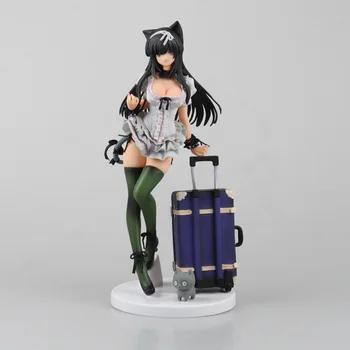 

Japan Anime Action Figure Embrace Sexy Girl Plant Travel Cat Suitcase Ver 22cm PVC 1/8 Scale Model toy Cosplay Collection Doll