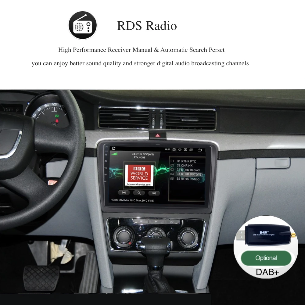 Clearance Car Multimedia 1 din GPS for Skoda Superb Radio 2008 2009 2010 2011 2012 2013 2014 Android 8.1 Navigation Free Map WIFI RDS HDMI 5