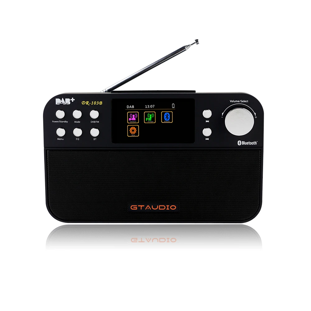 

Professional Portable 2.4 Inch Digital FM Radio Micro TF Card With Bluetooth Mini multi-function Speaker DR-103B DAB+ Radio