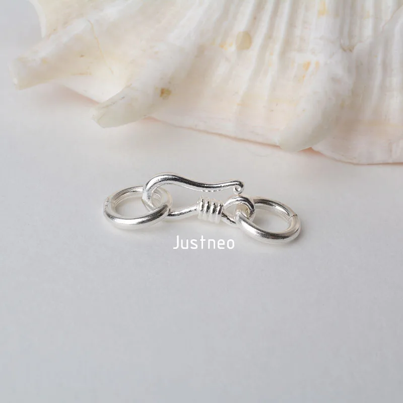 Broche de gancho de plata esterlina es del grano