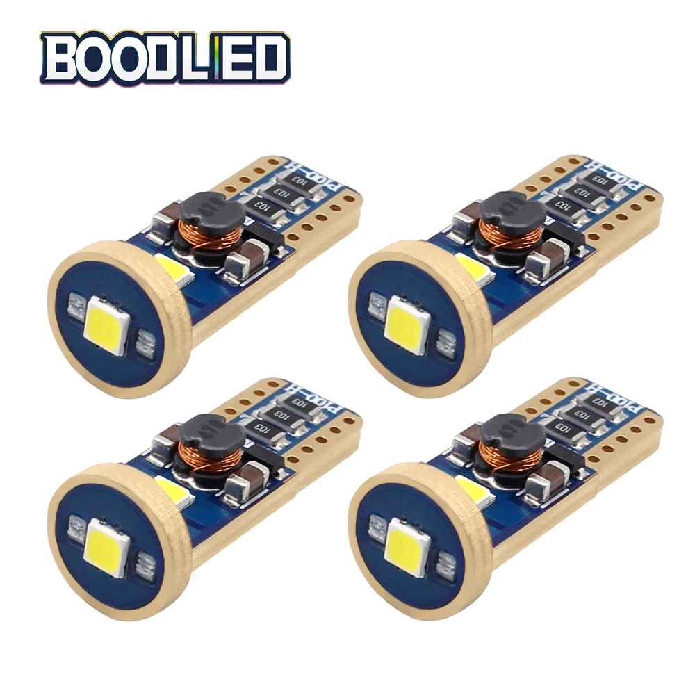 4 шт. светодиодные лампы T10 W5W Canbus 3030 3 SMD 194 168 белые для автомобильного интерьера