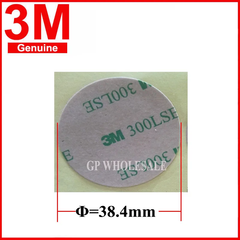 

Diameter 38.4mm Circle 3M 300LSE 9495LE Double sided Adhesive tape Round Sticker, Clear, 0.17mm thick, super strong