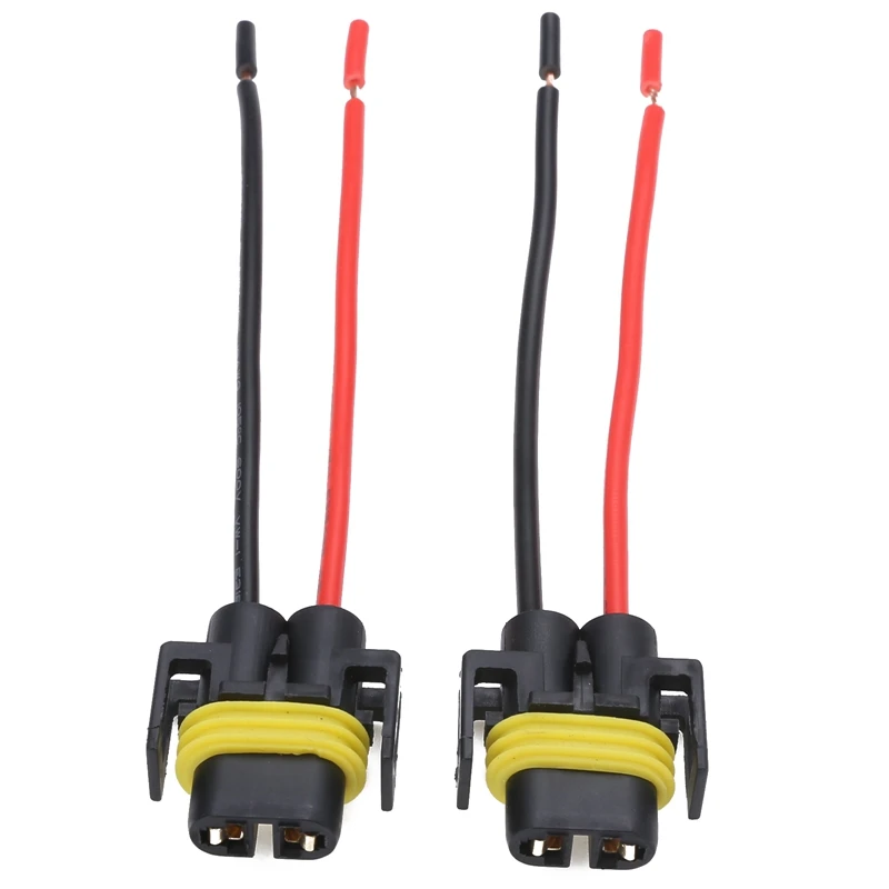 

2PCS H8 H11 Connector Car Headlight Fog Light Female Adapter Auto Wiring Harness Socket Wire Connector Cable Plug