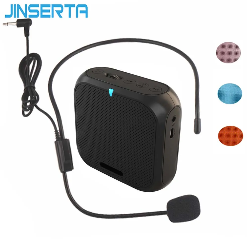 JINSERTA портативный динамик усилитель голосовой мини мегафон с зажимом для