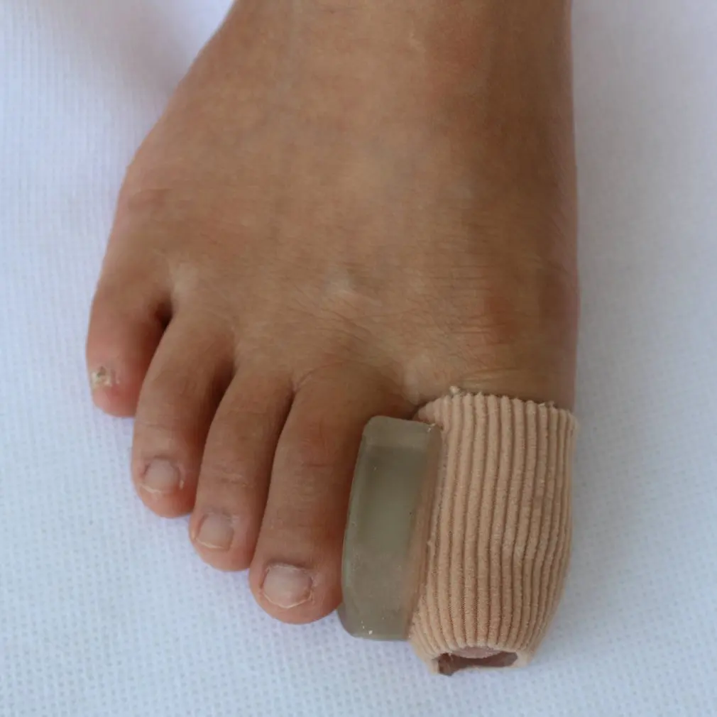 Силиконовый разделитель для пальцев ног бурсит большого пальца стопы Корректор для бандаж на палец ткань разделитель пальцев с мягкой