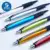 100 pcs/lot Novelty click action promotional gifts ball point pens customized logo printing