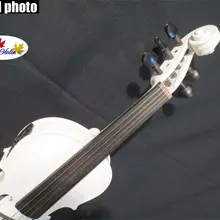 Белый цвет 5 струн 4/4 электрическая скрипка+ акустическая скрипка