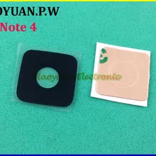 20 шт./лот для Note4 Корпус сзади стеклянные объективы задней камеры+ клей для samsung GALAXY NOTE 4 N910F/A/ P