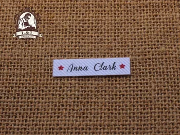 

140 pc custom logo label/ironing label, clothing label, organic cotton label (TB002)