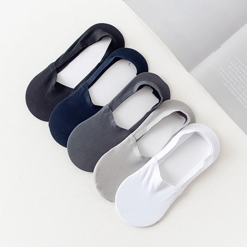 

Dreamlikelin Men No Show Socks Non-slip Summer Cool Invisible Sock Slippers Cotton Breathable Sneakers Socks Gifts for Men