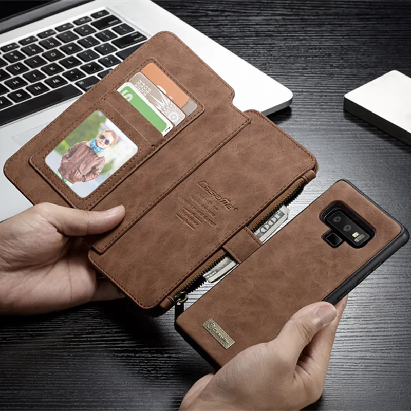 

Note 8 Wallet Mobile Phone Bag for Samsung S9 S8 S7 Card Wallet Cover Magnet Business Flip Leather Phone Case For Samsung Note 9